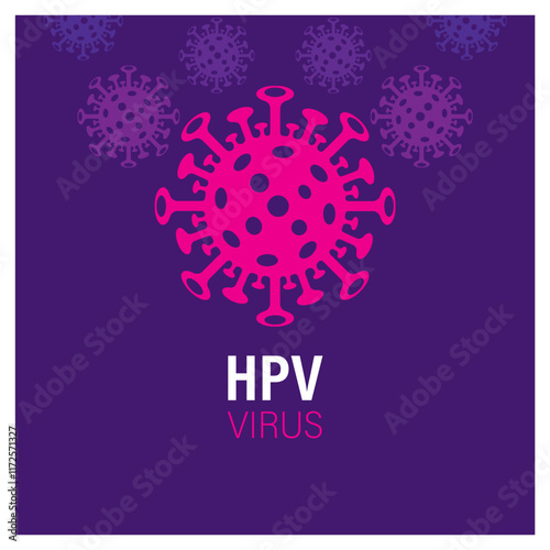 Human Papillomavirus HPV is a DNA virus that causes infections, skin lesions, warts. Cervical cancer risk. Papilloma screening, testing, early detection, treatment of viral infections, oncogenesis. 3D