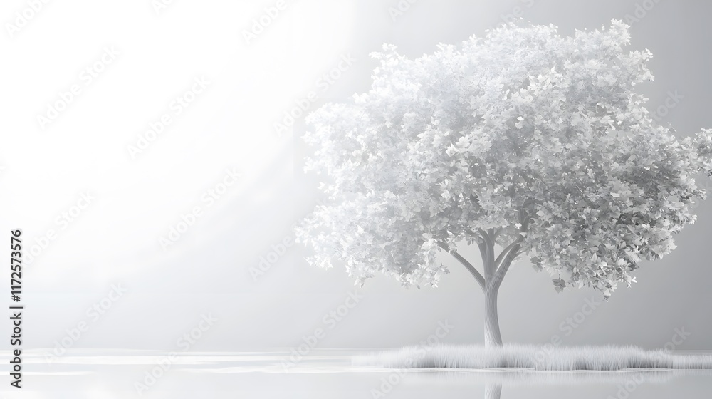Fototapeta premium white light tree