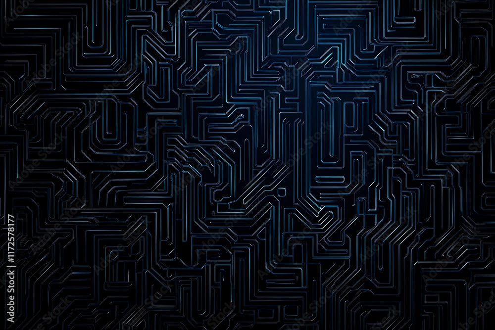 Abstract close-up of a glowing blue digital circuit board, showcasing intricate connections and technological design on a black background.
Abstract close-up of a glowing blue digital circuit board, showcasing intricate connections and technological design on a black background.