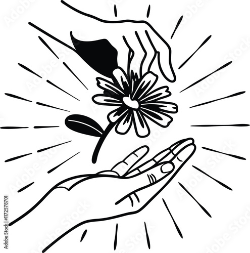 Random Acts of Kindness Day day element silhouette vector art