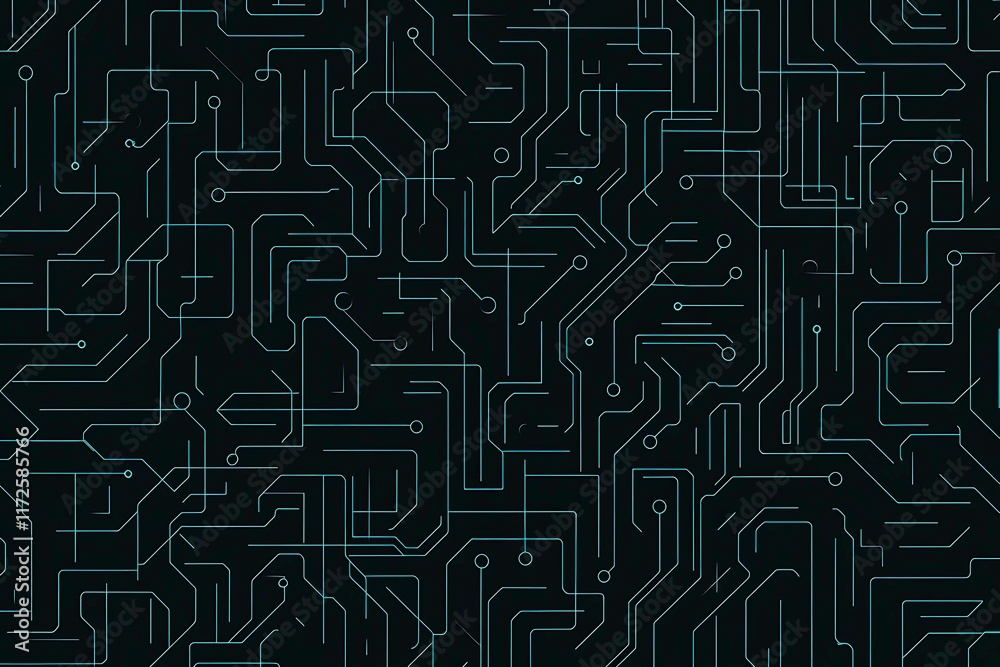 Abstract close-up of a glowing blue digital circuit board, showcasing intricate connections and technological design on a black background.
Abstract close-up of a glowing blue digital circuit board, showcasing intricate connections and technological design on a black background.