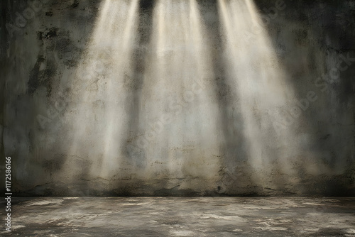 Grungy Concrete Room Background Illustration