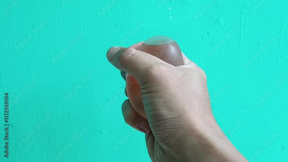 Transparent squishy egg toy with realistic yolk, perfect for stress relief and sensory play. Fun and unique