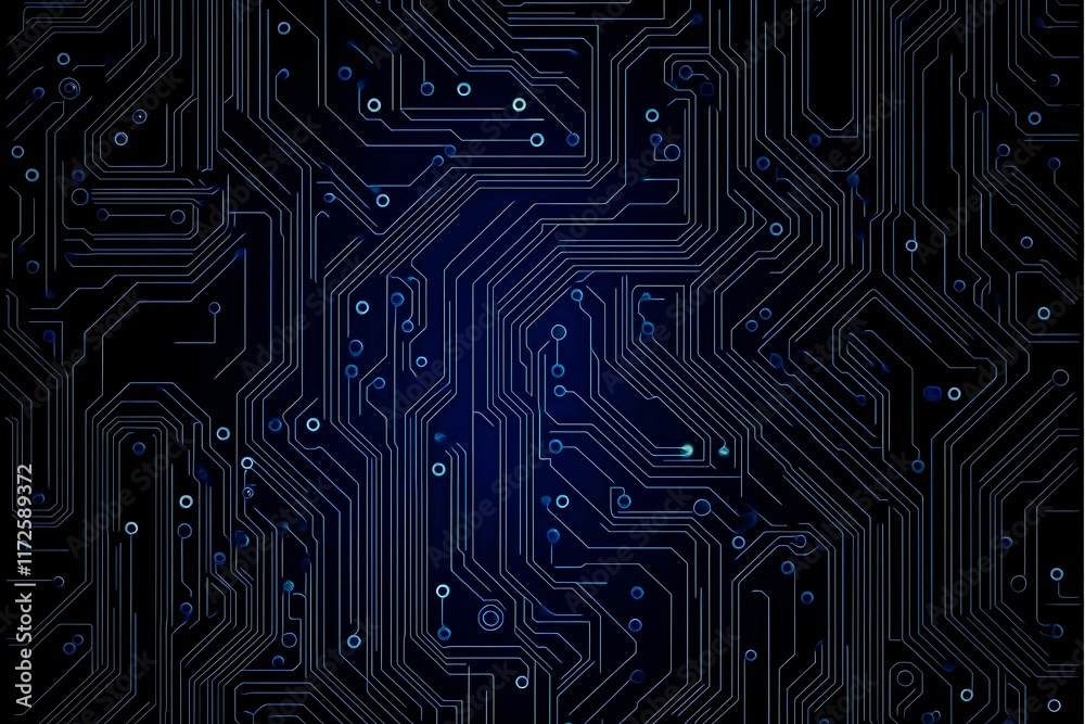 Abstract close-up of a glowing blue digital circuit board, showcasing intricate connections and technological design on a black background.
Abstract close-up of a glowing blue digital circuit board, showcasing intricate connections and technological design on a black background.