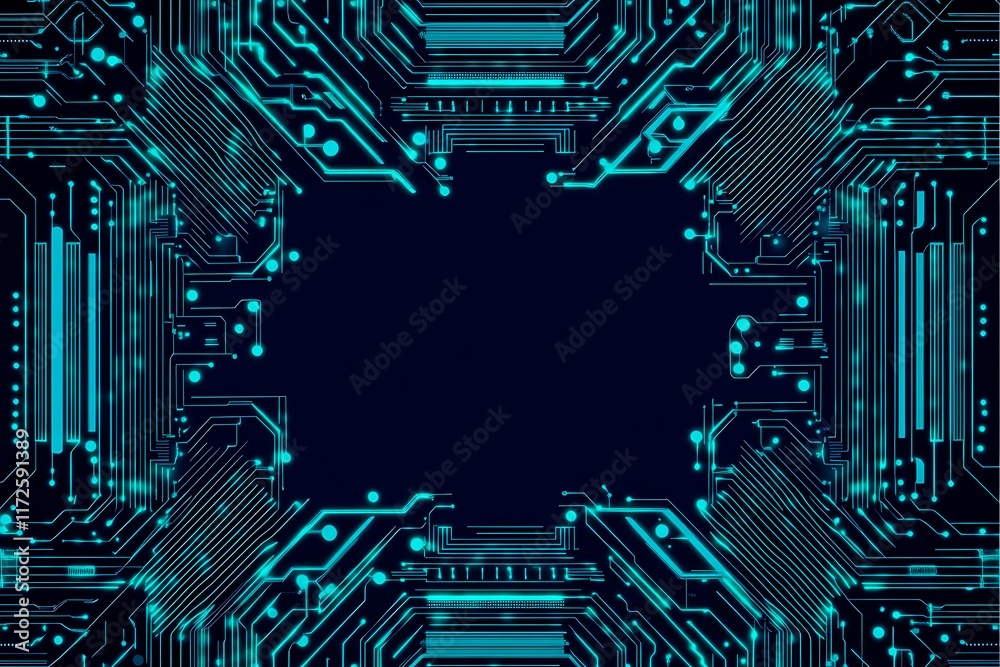 Abstract close-up of a glowing blue digital circuit board, showcasing intricate connections and technological design on a black background.
Abstract close-up of a glowing blue digital circuit board, showcasing intricate connections and technological design on a black background.