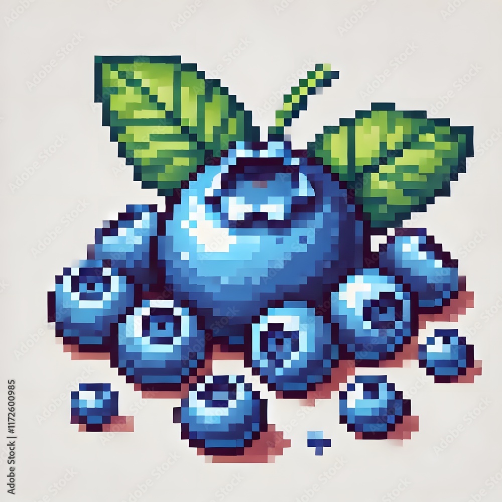 블루베리, 픽셀아트, jpeg (Blueberry, pixel art) 블루베리, 픽셀아트, jpeg (Blueberry, pixel art)