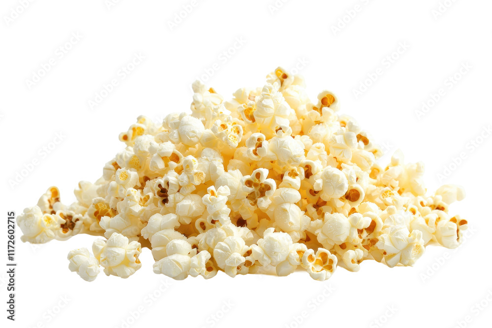A fluffy, buttery pile of popcorn ready to be enjoyed as a tasty snack. A fluffy, buttery pile of popcorn ready to be enjoyed as a tasty snack.