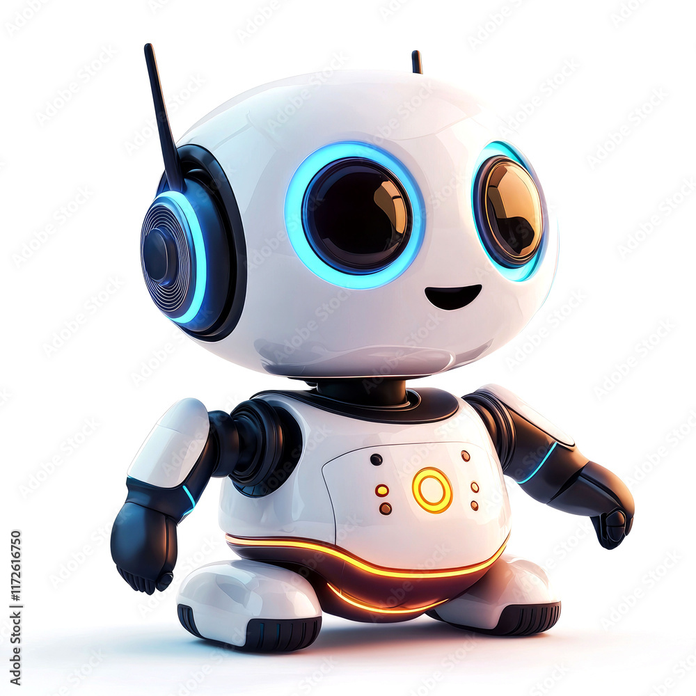 Cute Robot Illustration Cute Robot Illustration