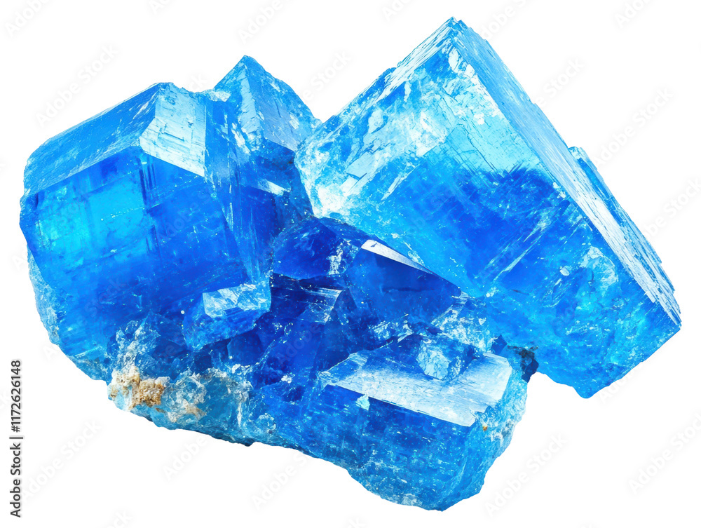 Obraz premium 蓝宝石晶体矿物宝石天然原石特写素材