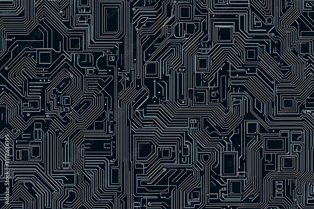 Abstract close-up of a glowing blue digital circuit board, showcasing intricate connections and technological design on a black background.
Abstract close-up of a glowing blue digital circuit board, showcasing intricate connections and technological design on a black background.