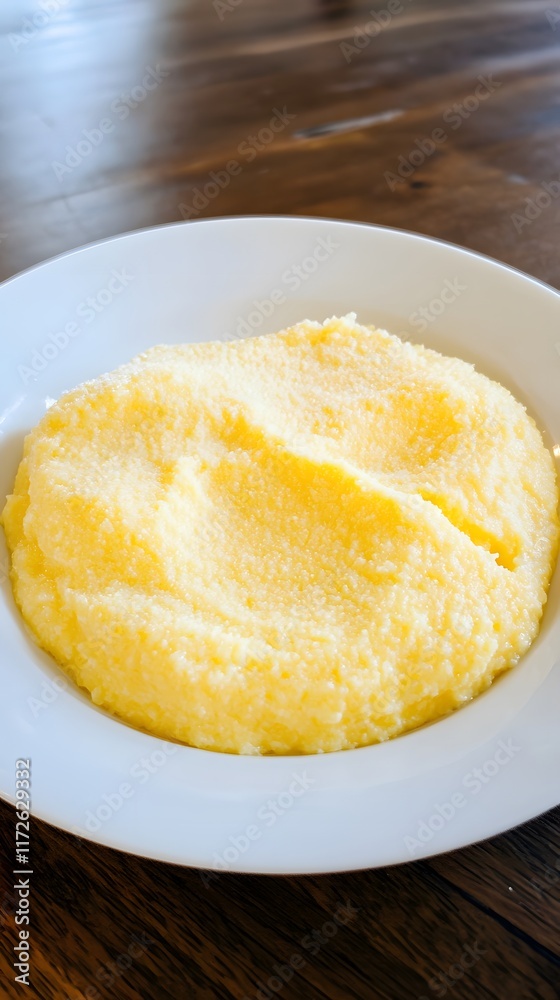 Gourmet Creamy Italian Polenta Cheese Menu Dish Food Gourmet Creamy Italian Polenta Cheese Menu Dish Food