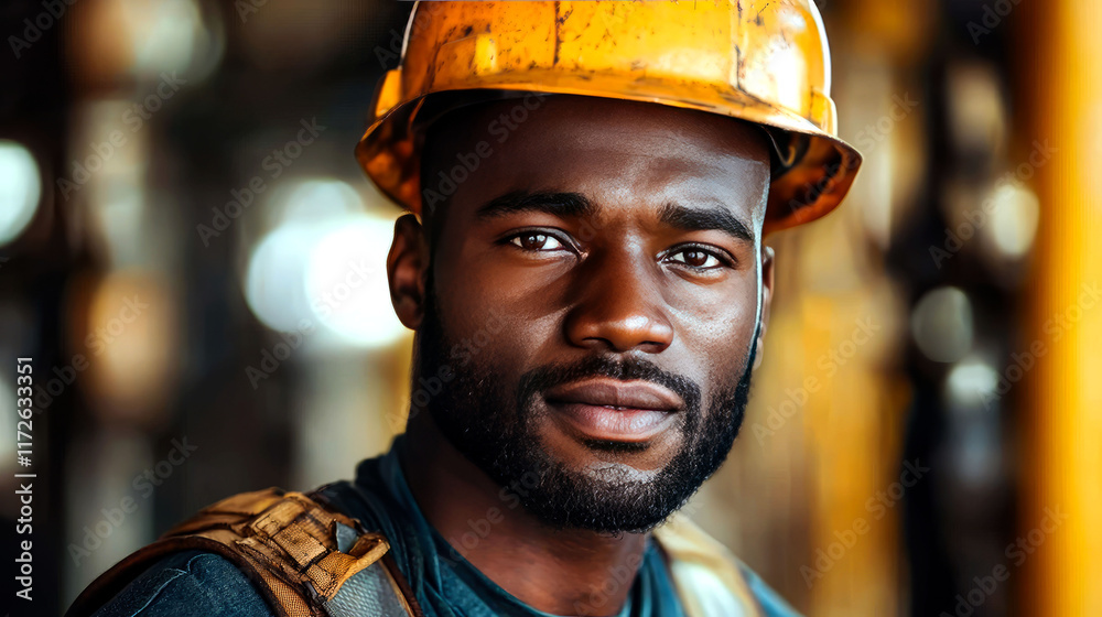 Focused Construction Worker Focused Construction Worker