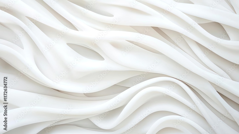 Fototapeta premium Smoke abstract background idea. Abstract wavy white tissue texture for creative backgrounds and design projects.