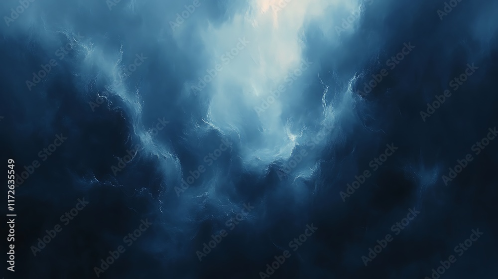 Abstract Dark Blue Swirling Cloudscape Digital Art Abstract Dark Blue Swirling Cloudscape Digital Art