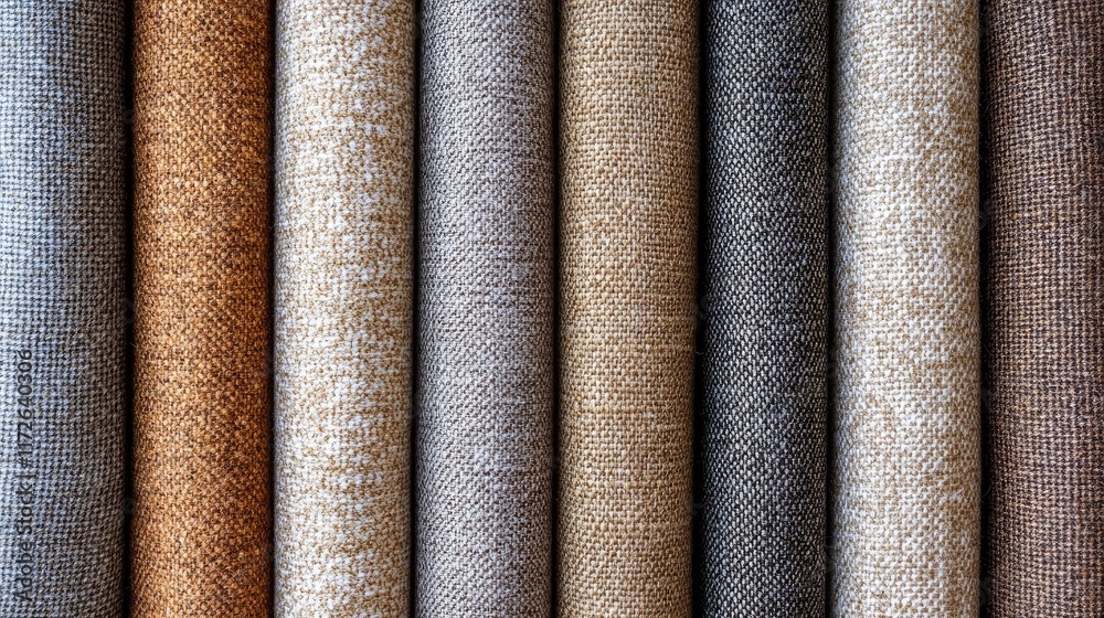 Textured tweed suit fabric in shades of brown and gray, creating a classic and vintage look. Textured tweed suit fabric in shades of brown and gray, creating a classic and vintage look.