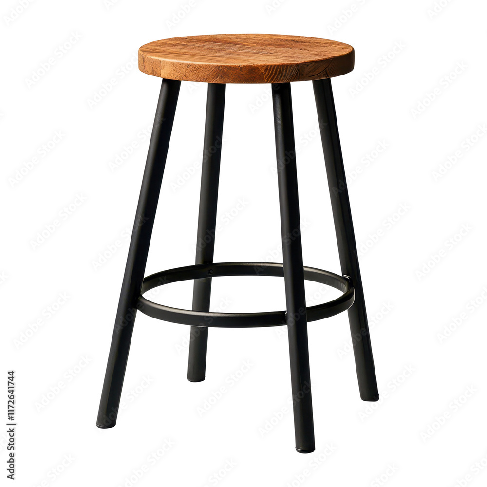 Modern Industrial Wooden Stool Design Modern Industrial Wooden Stool Design