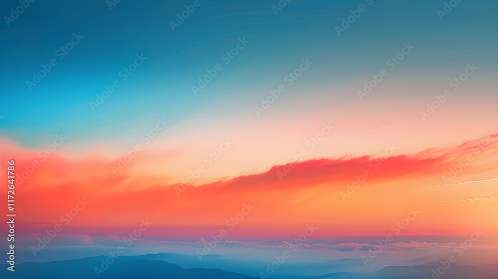 Vibrant Gradient Panel with Smooth Transition from Warm Oranges to Cool Blues Perfect for Digital Design Vibrant Gradient Panel with Smooth Transition from Warm Oranges to Cool Blues Perfect for Digital Design