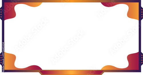 Elegant Twitch Overlay Gradient Frame