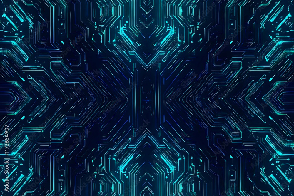 Abstract close-up of a glowing blue digital circuit board, showcasing intricate connections and technological design on a black background.
Abstract close-up of a glowing blue digital circuit board, showcasing intricate connections and technological design on a black background.