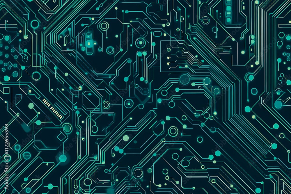 Abstract close-up of a glowing blue digital circuit board, showcasing intricate connections and technological design on a black background.
Abstract close-up of a glowing blue digital circuit board, showcasing intricate connections and technological design on a black background.