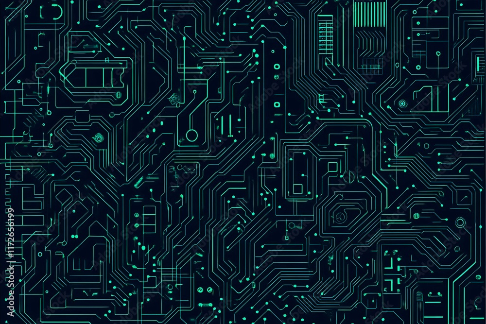 Abstract close-up of a glowing blue digital circuit board, showcasing intricate connections and technological design on a black background.
Abstract close-up of a glowing blue digital circuit board, showcasing intricate connections and technological design on a black background.