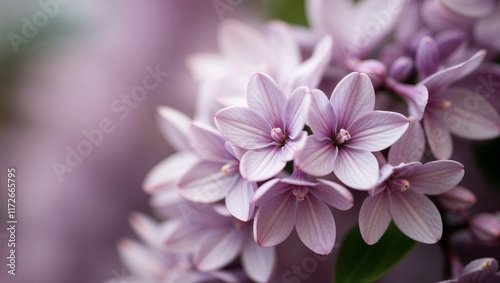 Bunch of pink flowers with white centers