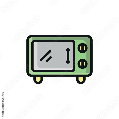 Microwave oven icon vector design templates simple and modern