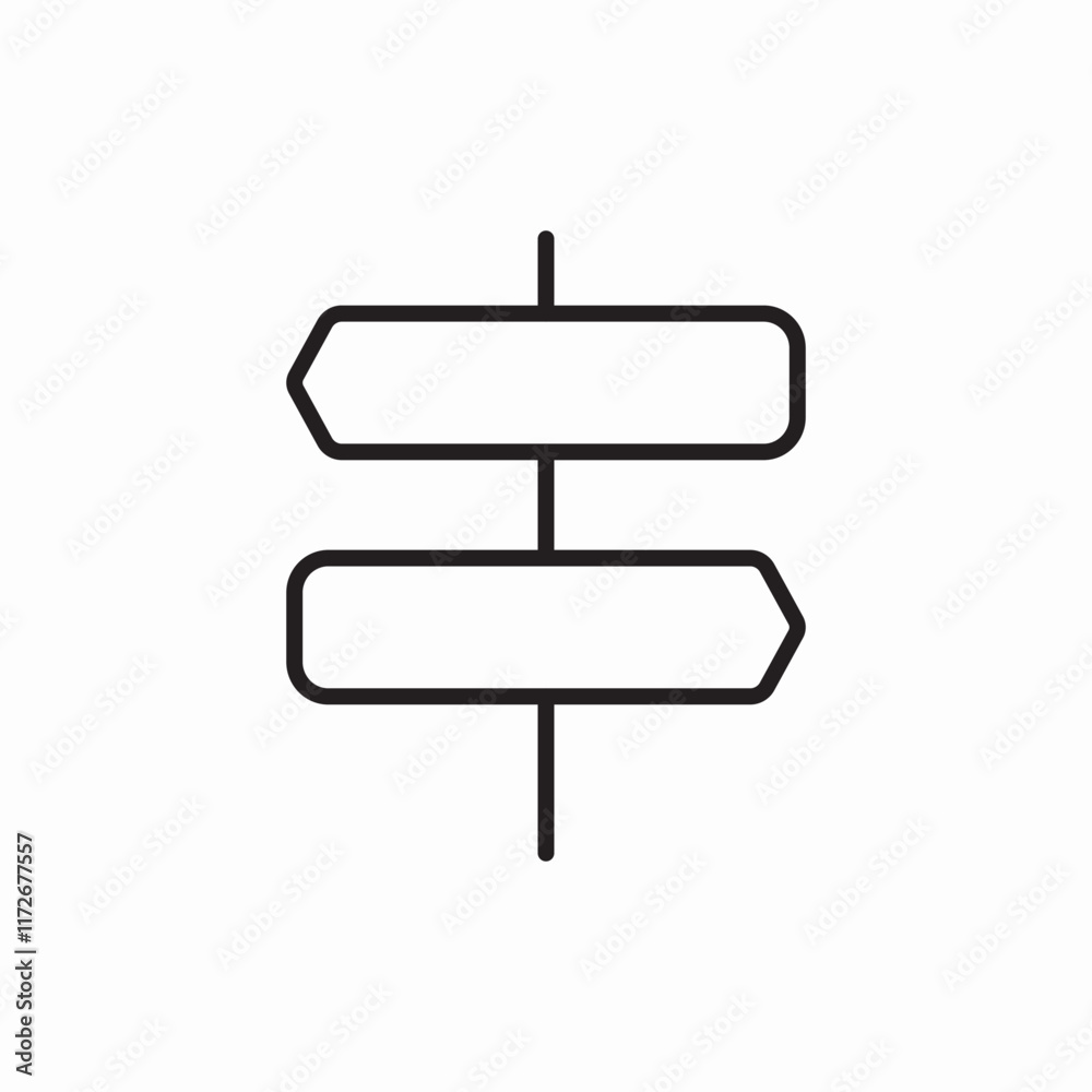 Direction signs navigation pointer icon vector sign Direction signs navigation pointer icon vector sign