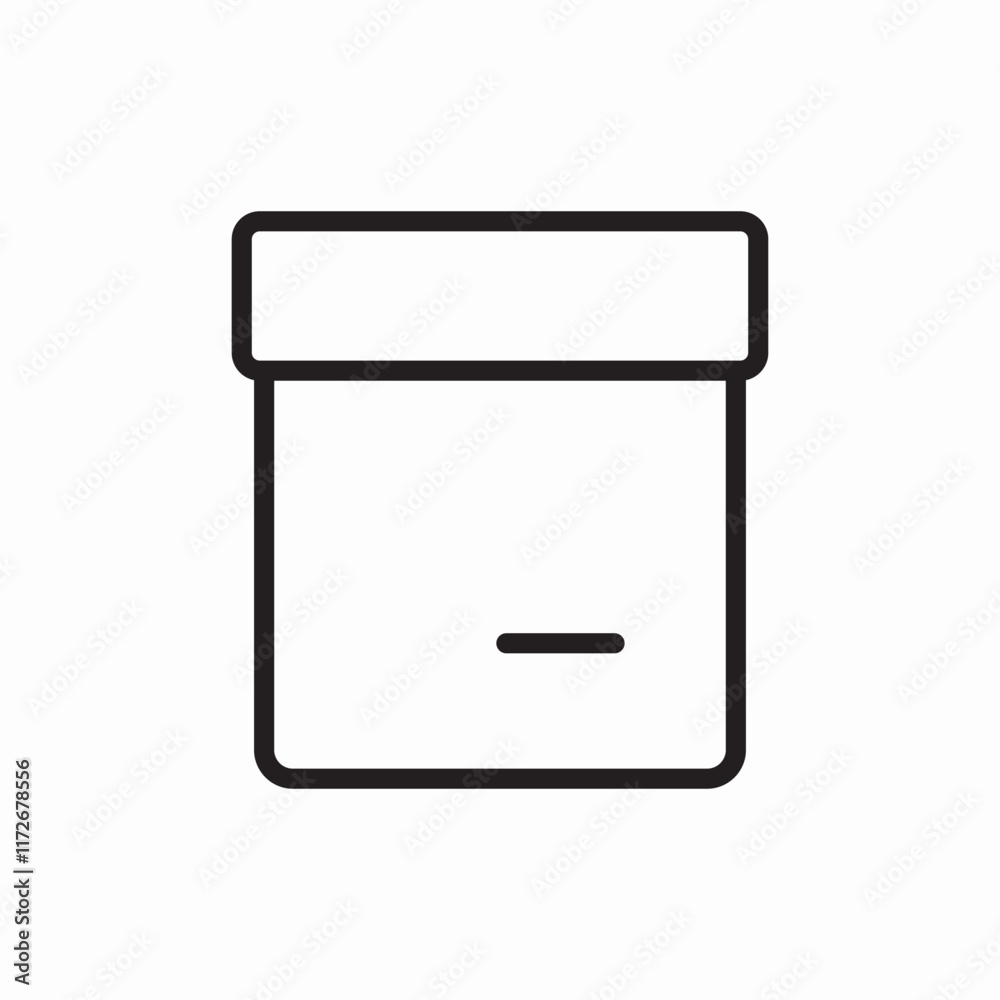 container box storage icon vector sign container box storage icon vector sign