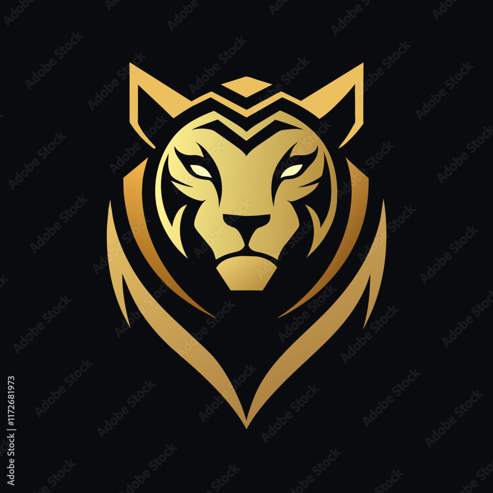 Obraz premium tiger head vector