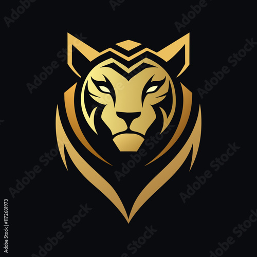 Wallpaper Mural tiger head vector Torontodigital.ca