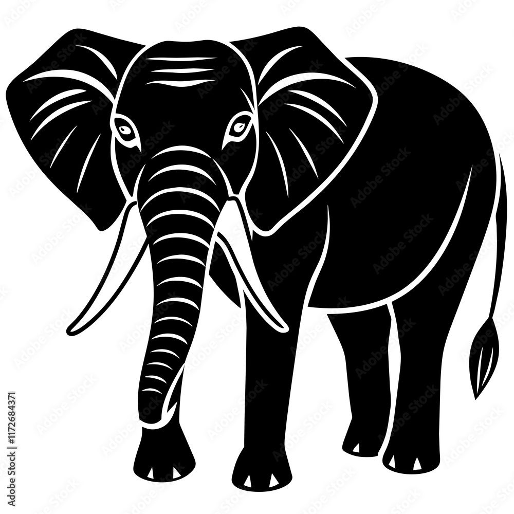 Fototapeta premium elephant illustration