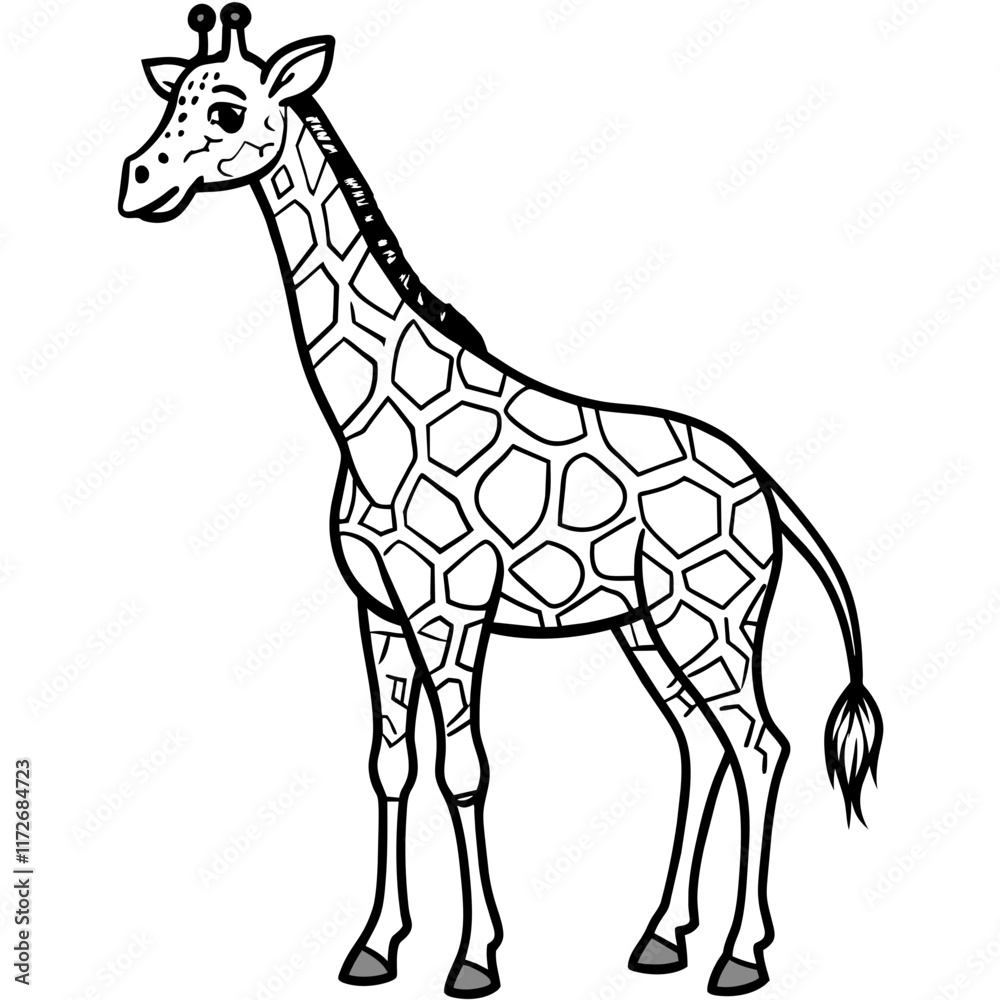 Obraz premium giraffe vector illustration