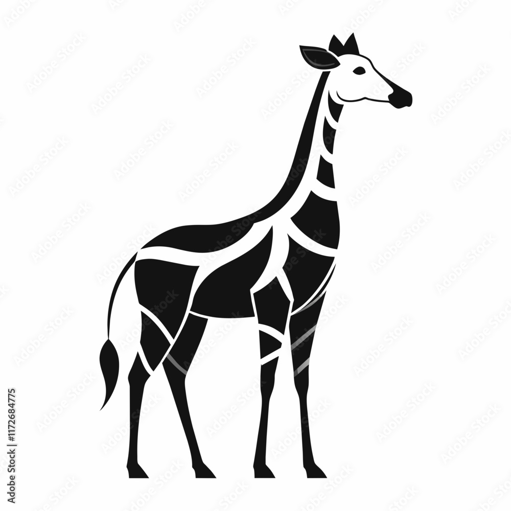 Fototapeta premium giraffe vector illustration