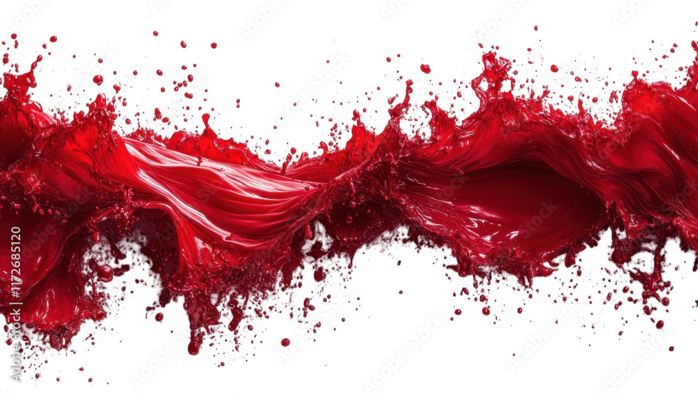 Crimson Drops on Pure Canvas, striking contrast of deep red against a stark white background, evoking emotion and intrigue Crimson Drops on Pure Canvas, striking contrast of deep red against a stark white background, evoking emotion and intrigue
