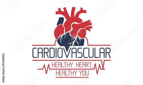 cardio vascular vector clipart graphic