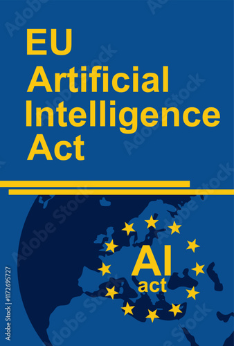 EU AI act banner. vector