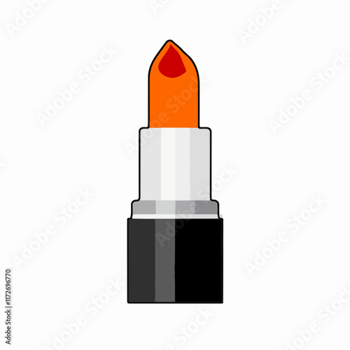 Orange lipstick icon