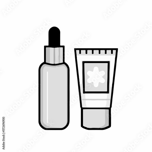 Perfume and skincare set icon