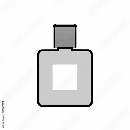 Square perfume bottle icon