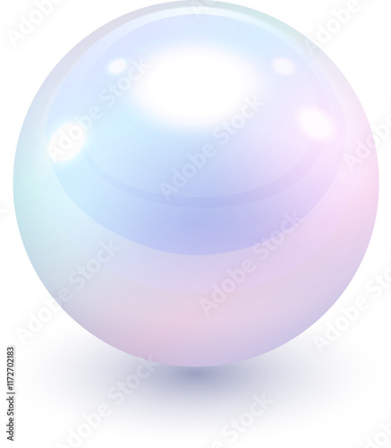 Pearl, 3d orb icon.