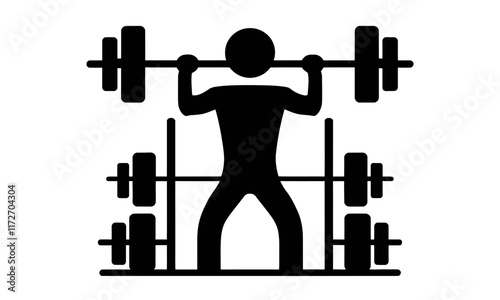 Workout and Health Fitness Vector clipart