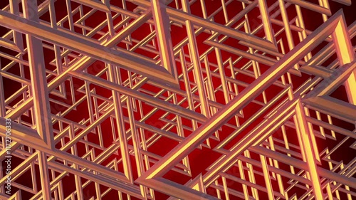 Abstract Geometric Fantasy Grid 01.