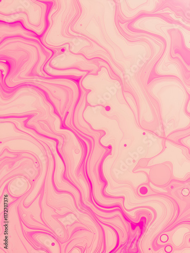 Swirls of pink ink blend beautifully as they disperse in water, creating unique, colorful patterns that captivate the observer photo