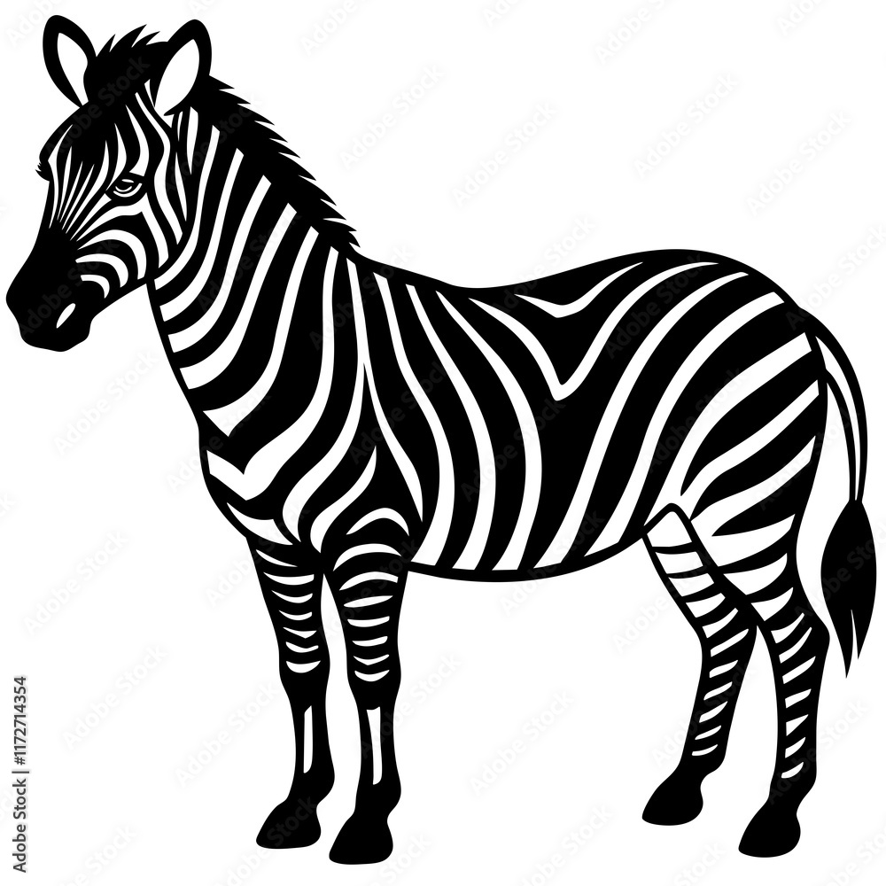 Fototapeta premium zebra vector illustration