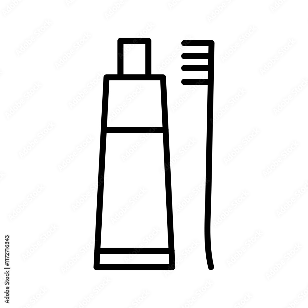 Toothpaste Vector Icon Toothpaste Vector Icon
