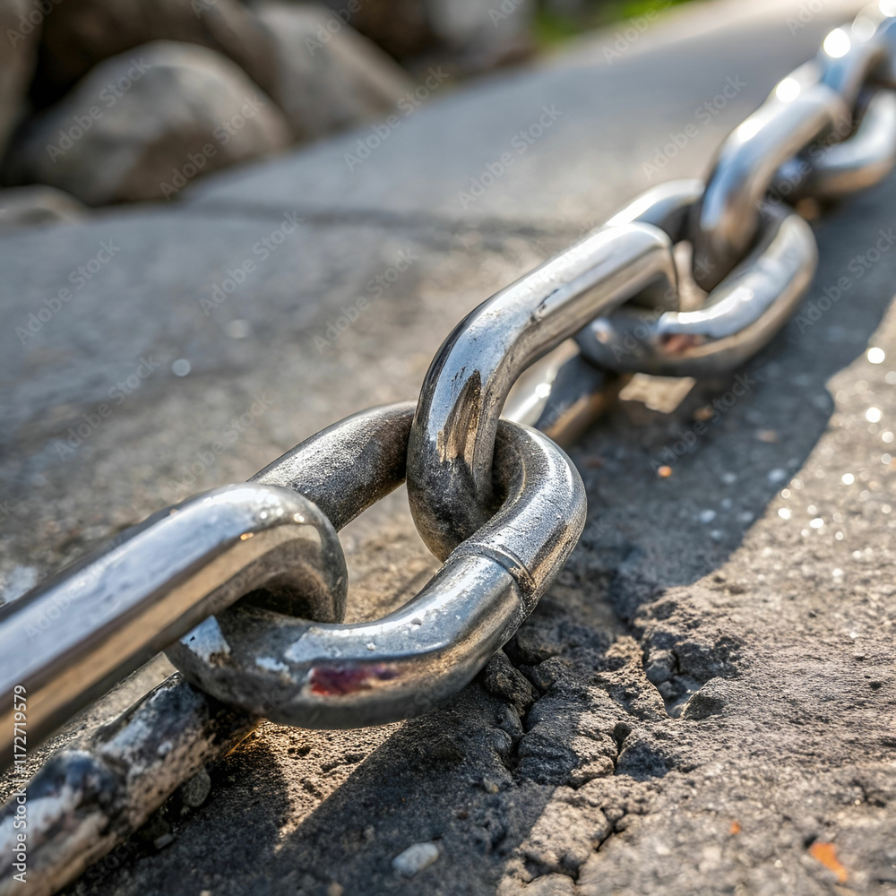 metal chain with whole or break steel chrome link metal chain with whole or break steel chrome link