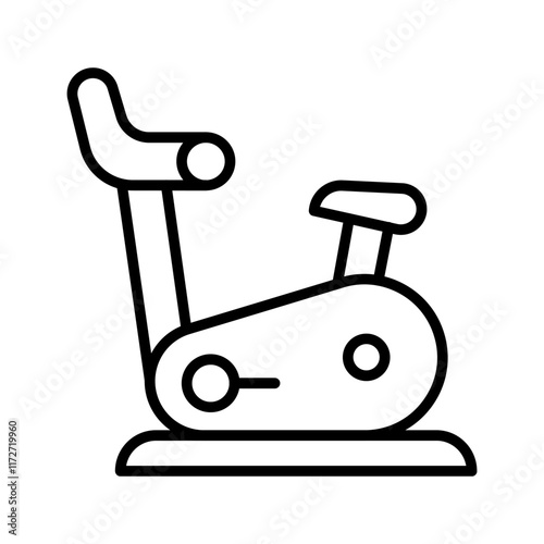 Exercise Bike Vector Icon