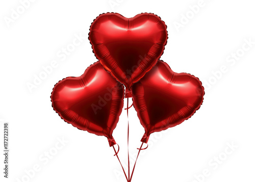 red heart shaped balloons