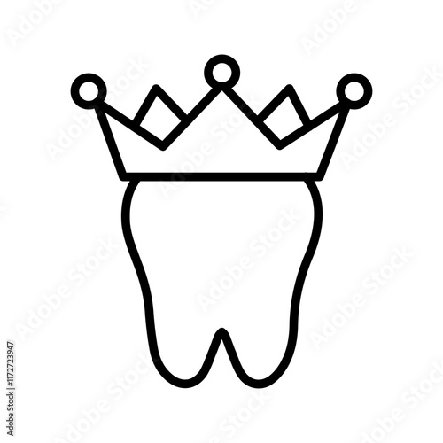 Dental Crown Vector Icon